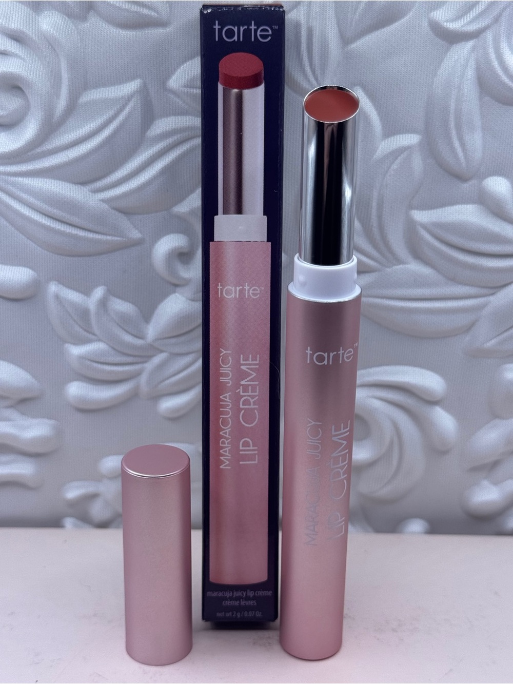Tarte maracuja juicy lip crème ‘peachy pink’ lipstick